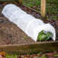 Fleece Greenhouse Grow Tunnel 3m Plant Protection Cover with Steel Hoops Drawstring Ends Breathable Frost Pest Bird Protection Garden Cloche-129628280