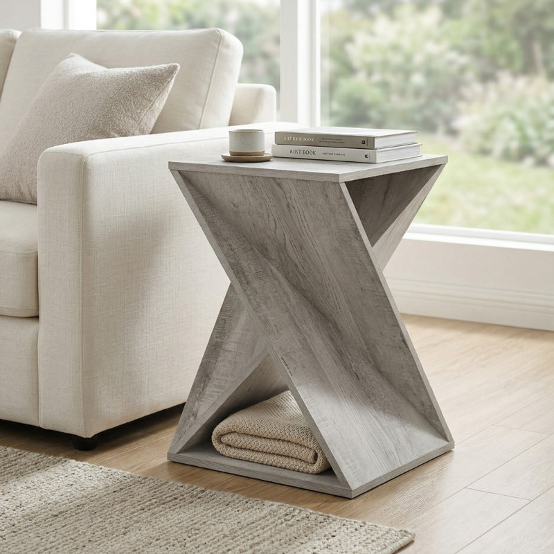Table de bout Caelah, Rustique naturel