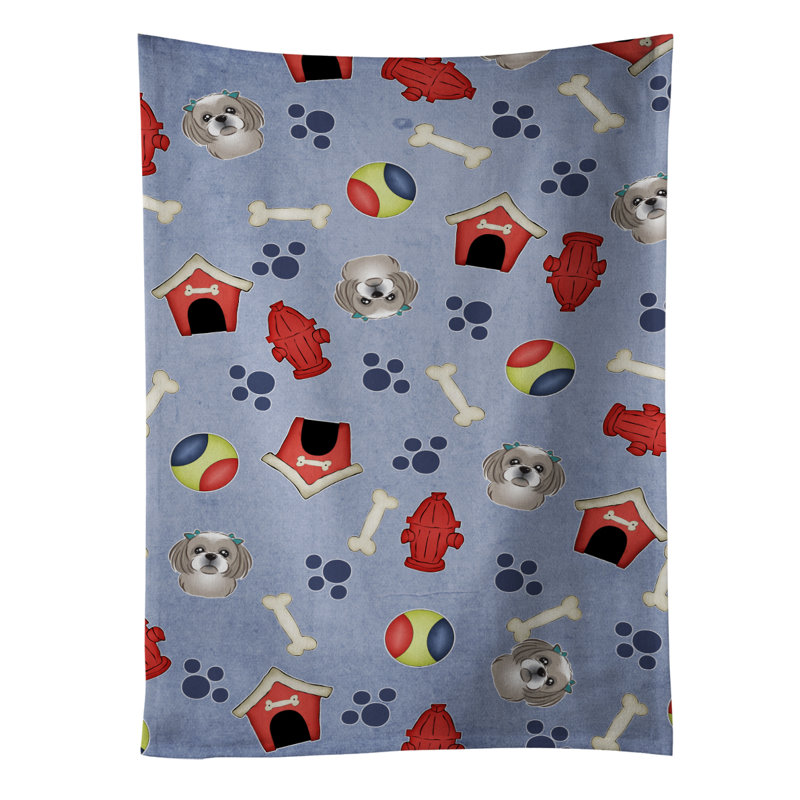 Chiffons à motif chien house