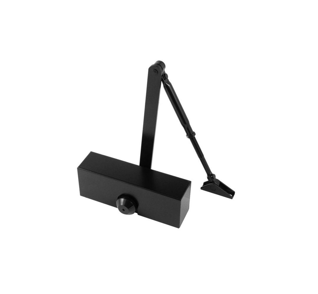 Overhead Door Closer Surface Mounted 73 Series Black Fire Rated