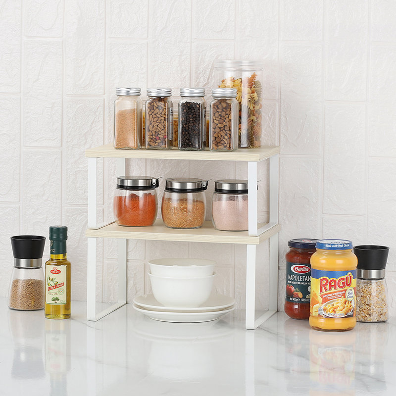 Spice Rack, White, Pack of 2