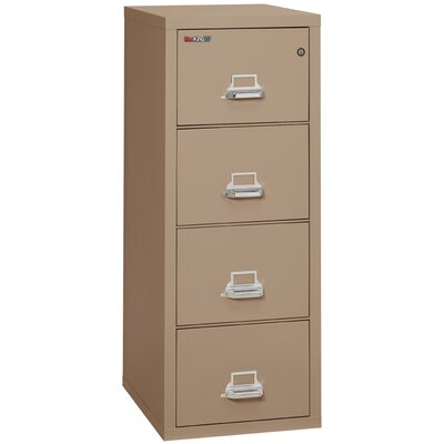 Fireproof 4-Drawer Vertical File Cabinet -  FireKing, 4-1825-C (taupe)