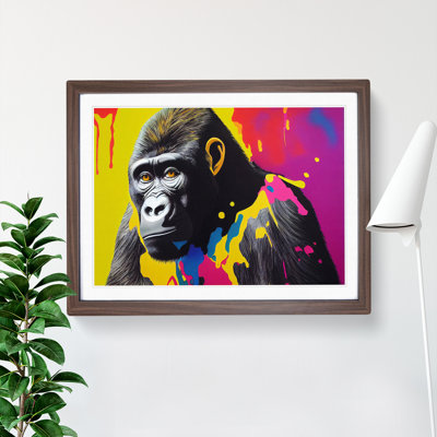 Gorilla Splash Vol.1 Abstract 1 Piece Single Picture Frame Wall Art