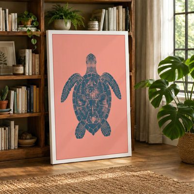 Mandala Turtle Boho - Wrapped Canvas