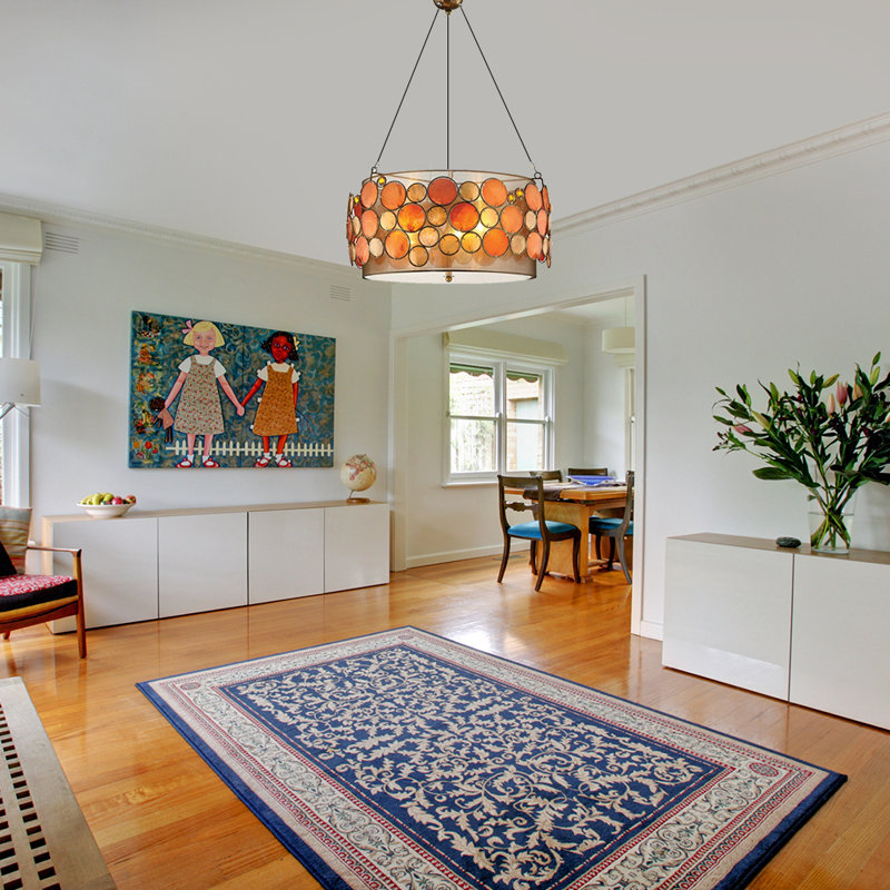 Clermonte 3 - Light Dimmable Drum Chandelier
