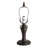 13" High Tiffany Jeweled Peacock Accent Lamp