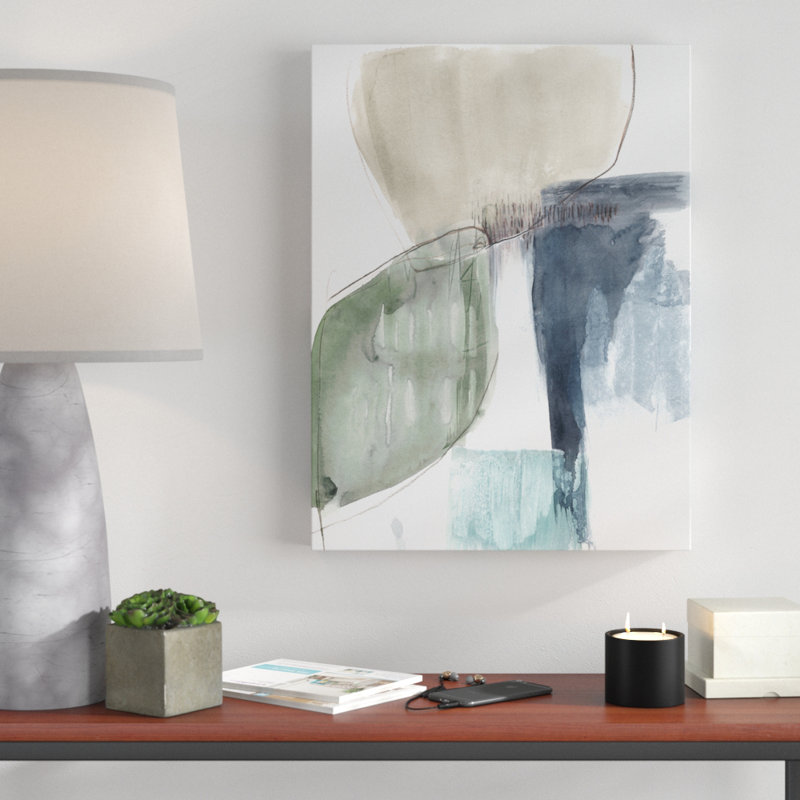 « verdoyant dividement i », peinture sur toile tendue, H 47 po x l 35 po x P 2 po