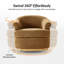 Fauteuil demi-tonneau pivotant Volk 31,25 po Volk-61388712