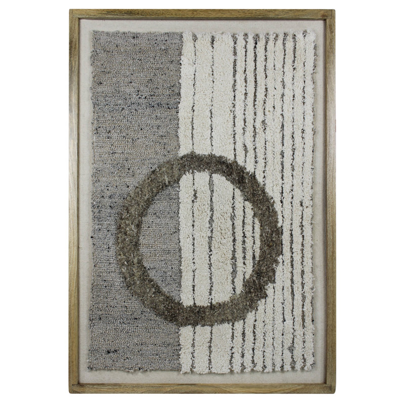 Tufted Wool Wall Hanging, Circle