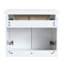 Meuble-lavabo moderne avec portes à fermeture en douceur de 60 po et tiroirs d'armoire double en céramique - Conception pratique