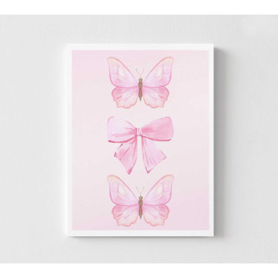 Art mural papillon: impression de nature colorée (prête à être accrochée)