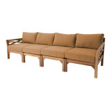 Monterey Teak Outdoor Deluxe Sofa with Sunbrella Cushions