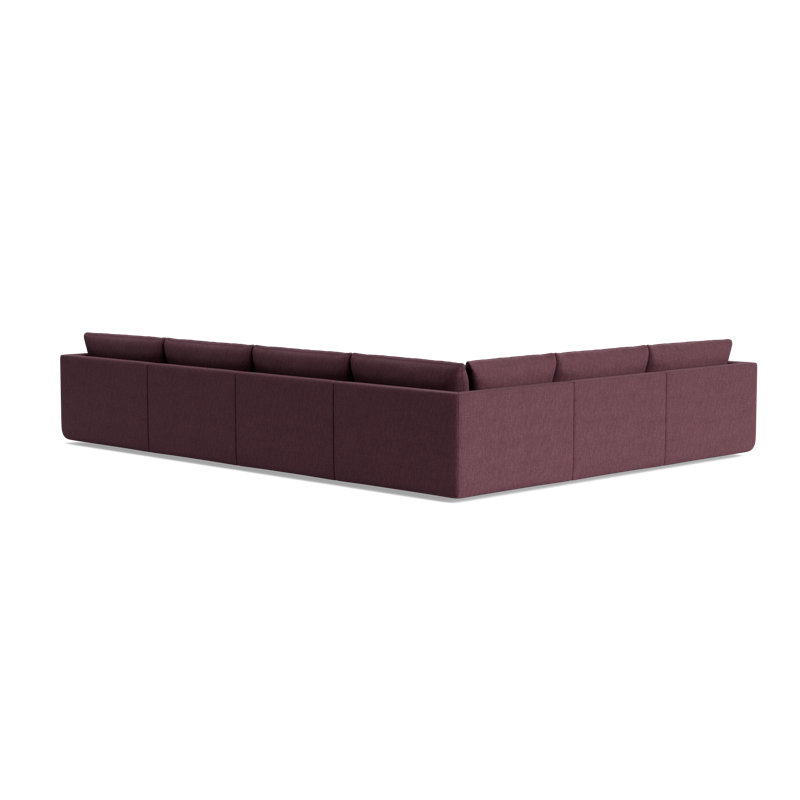 Eva Modular Sectional, Performance Weave - Aubergine