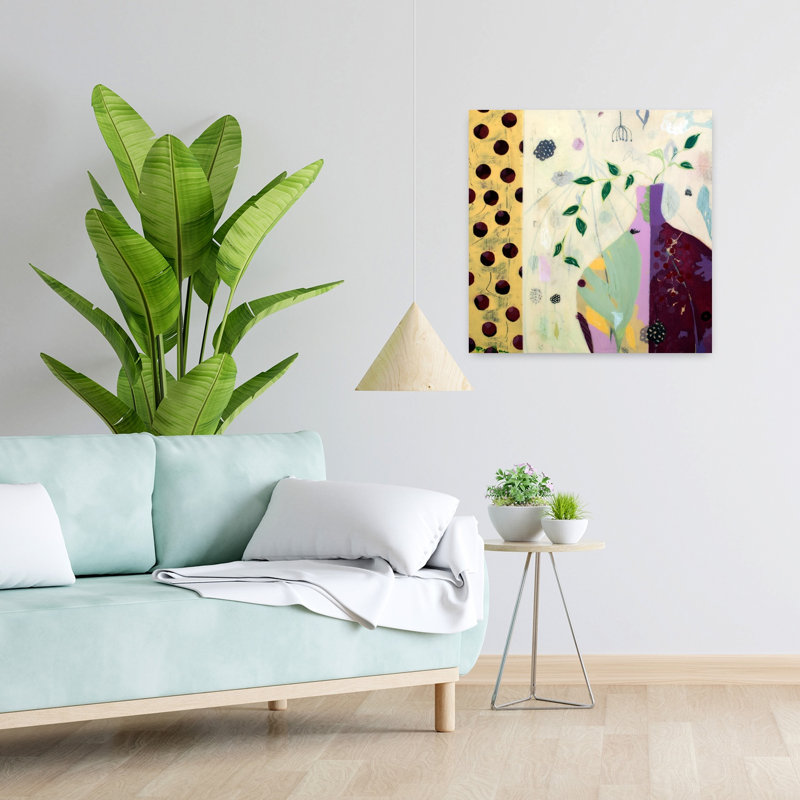 Charlotte, art contemporain, H 24 po x l 24 po