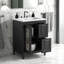 Meuble-lavabo 24 po avec lavabo en céramique, structure en bois massif, tablette réglable et 2 tiroirs-61756874