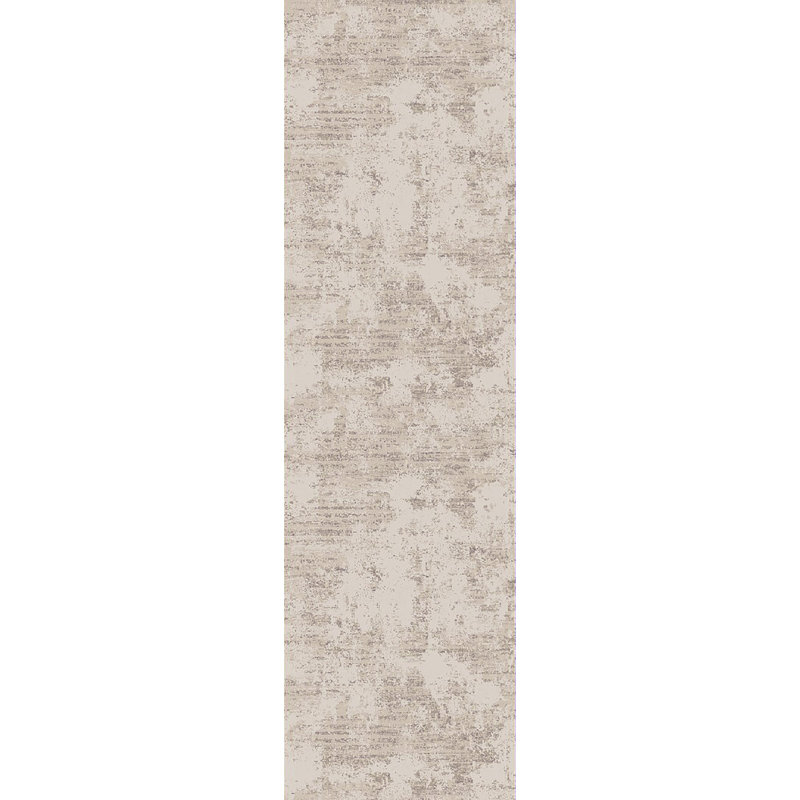 Tapis ivoire / beige Shaniya, Tapis de couloir : 2 pi 2 po x 7 pi 7 po