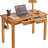 Desk With Drawers And Hooks, Small Computer Table, 39X22x30inch Work Desk, Study Table, Small Wooden Dining Table-1249477552