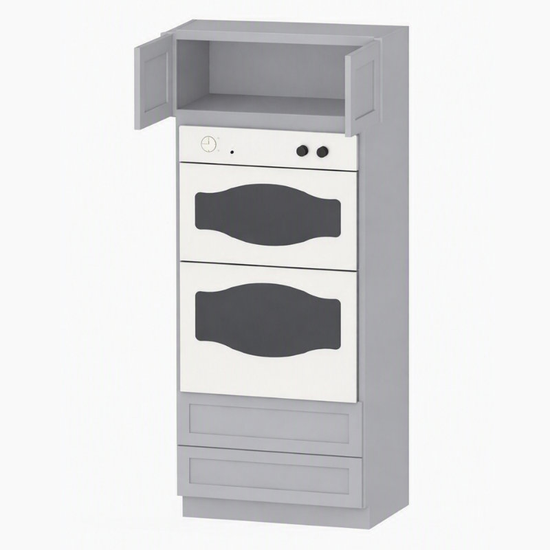 Meuble de four en contreplaqué à monter soi-même Kindwood Eco Shaker, largeur 33 po, gris, 33 x 84, Gris