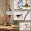 Lampe décorative turque en verre mosaïque faite à la main avec 3 modes de couleur-1301084008