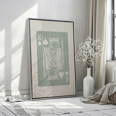 Sage King Card Canvas Print