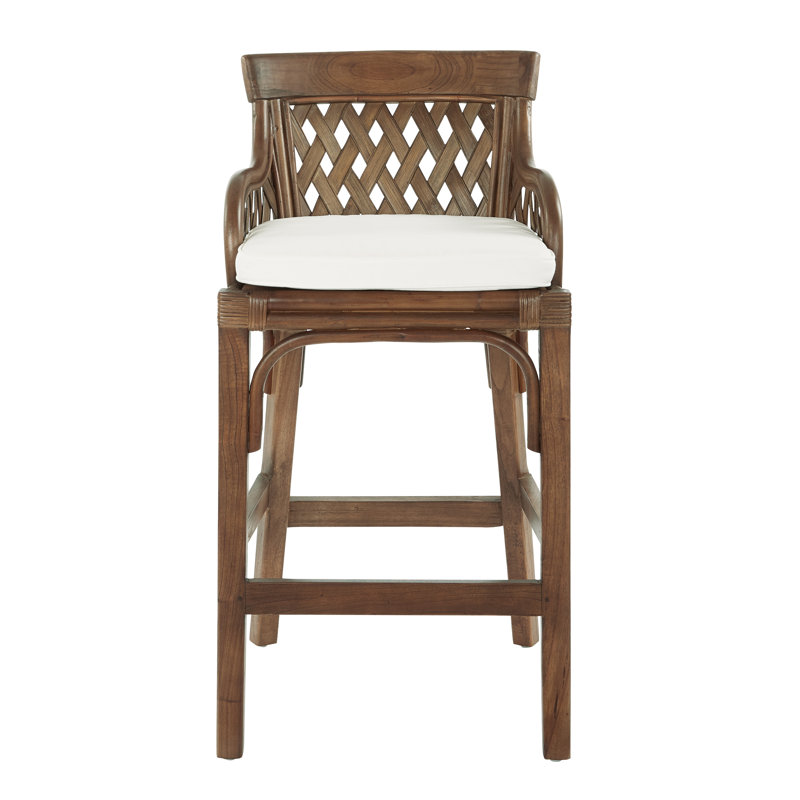 Tabouret de bar et de comptoir Jaramillo, Teinture brune, Tabouret de bar (assise de 30 po de hauteur)