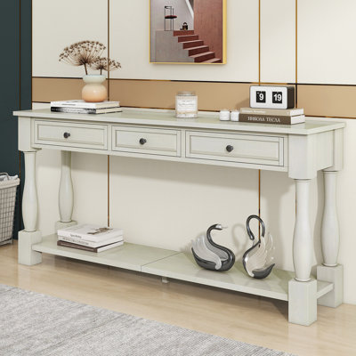 Console longue avec tiroirs et tablette pour le vestibule, le couloir et le salon