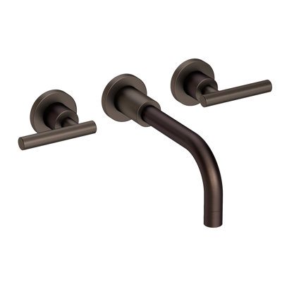 East Linear Wall Mount Bathroom Faucet