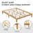 Solid Rubberwood Platform Bed-1136755662-1136755667