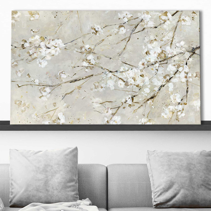 Confettis en fleurs - Peinture, L 30 po x H 18 po, Toile tendue