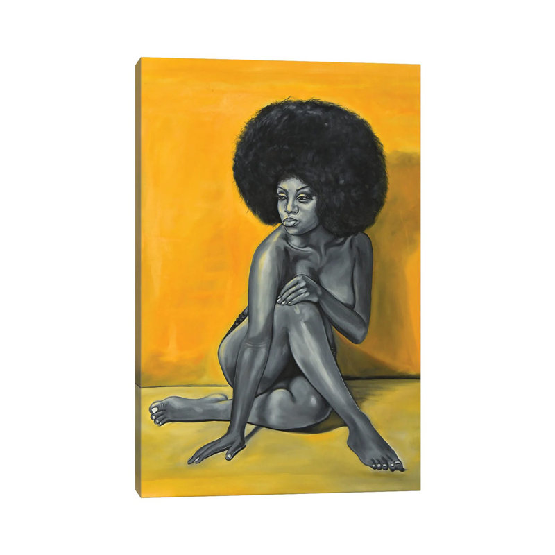 Black Essence by Damola Ayegbayo - Print on Canvas, Wrapped Canvas, 45.72cm H x 30.48cm W x 1.91cm D