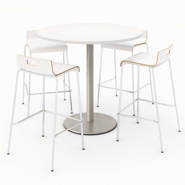 36" L Round Breakroom Table and Chair Set