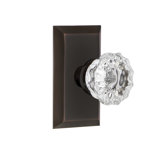 Studio Plate with Crystal Door Knob