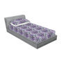 Violet, mauve, gris, bleu sarcelle / floral