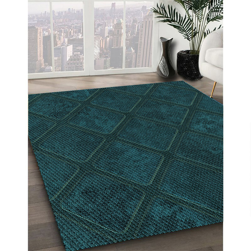 Geometric Indoor Rug, Square 7'