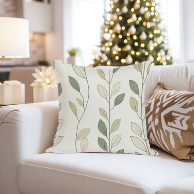 Botanical Leaves Botanical XVI Cottage Throw Pillow Cover