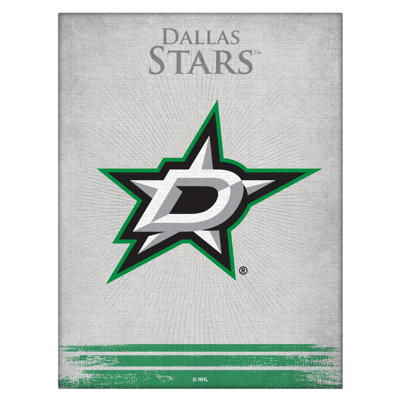 « NHL », impression sur toile, Dallas Stars, H 15 cm x l 20 cm