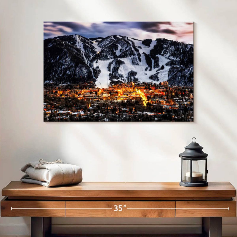 Park City Ski Slopes, reproduction sur toile, H 16 po x l 24 po x P 1,25 po