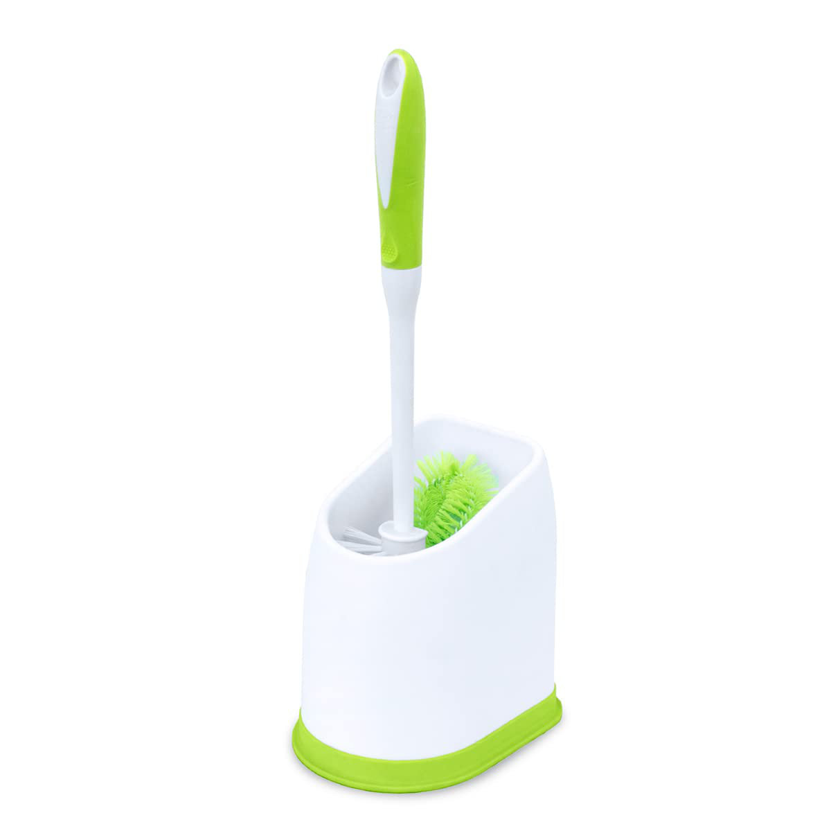A Home Plastic Toilet Brush And Holder