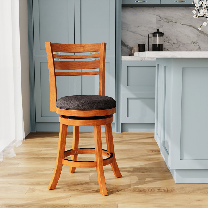 Chaise pivotante à hauteur de comptoir, Gris anthracite