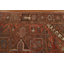 Tapis rouge géométrique 10 x 12