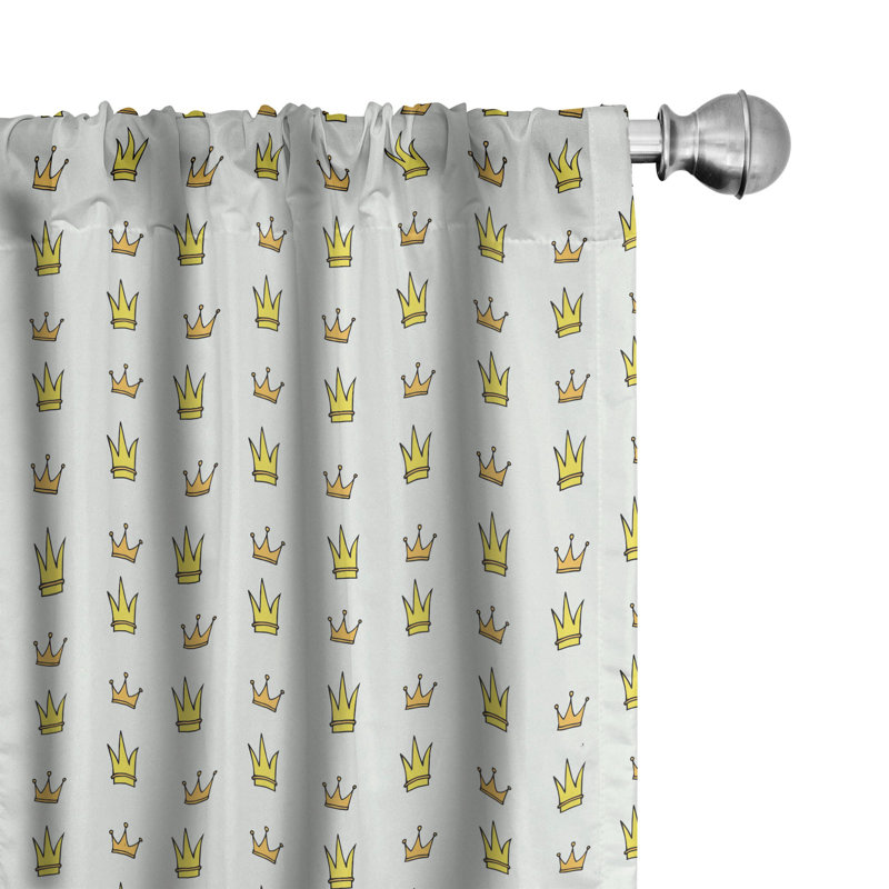 Prince Semi-Sheer Rod Pocket Curtain Panels, 28" x 84"