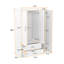 Armoire 3 portes avec 2 tiroirs