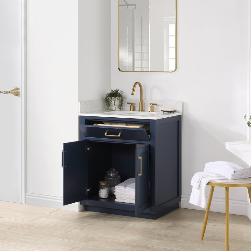Ensemble de meuble-lavabo simple 30 po Gavino, Bleu royal
