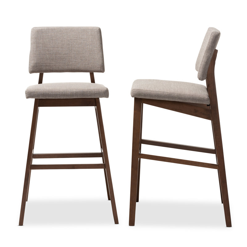 Brighouse 30.3" Bar Stool, Light Gray