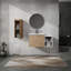 Meuble-lavabo mural 36 po avec lavabo et armoire latérale 36 po, portes à fermeture douce, 00112IMO-0624IMO-0612GWH (KD-Packing)