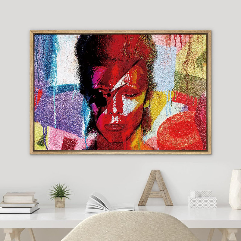 David Bowie, Cadre naturel flottant, H 24 po x l 36 po x P 1,5 po