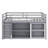 Twin Loft Bed With Drawer Shelf And Pull-Out Desk Combo-351913736