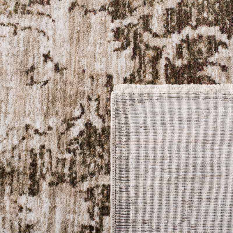 Tapis oriental blanc / beige, Rectangle 4 pi x 6 pi
