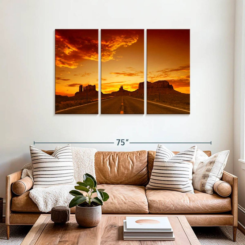 Mehar Road Sunset, 36" H x 57" W
