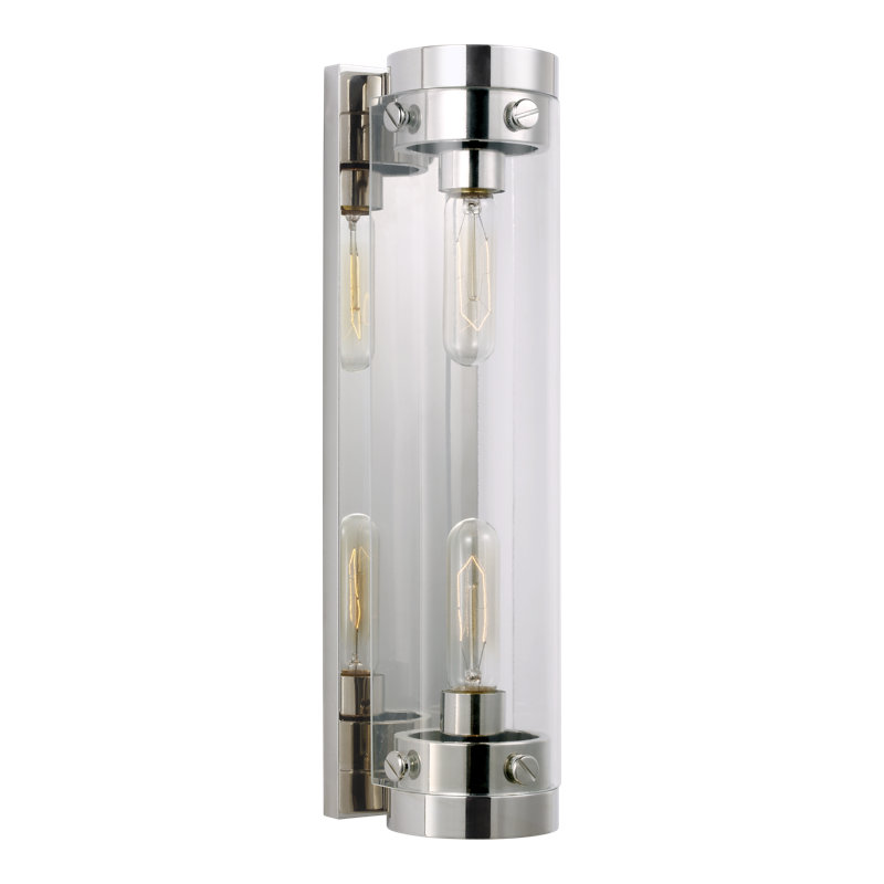 Wellinhall 2 - Light Dimmable Flush Mount by Chapman & Myers, Polished Nickel